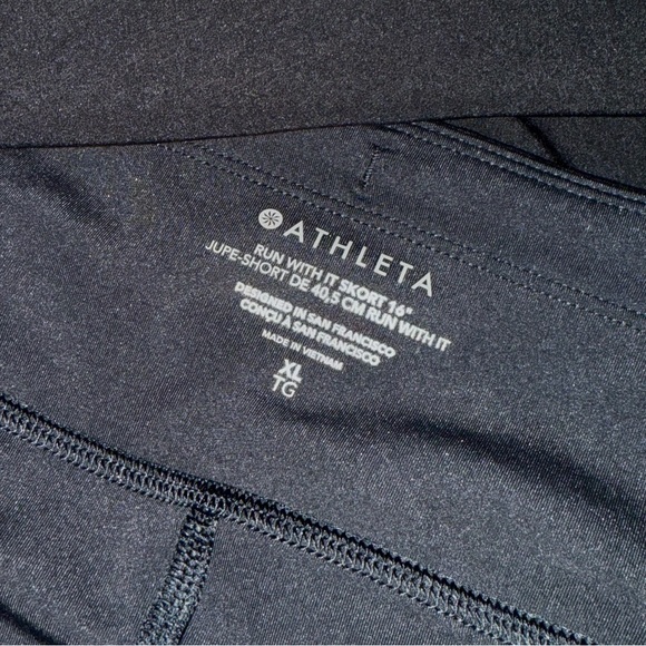 Athleta Run With It Skort 16” Black Size XL - Picture 6 of 8
